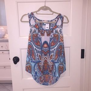 Glam Paisley Sleeveless Top
